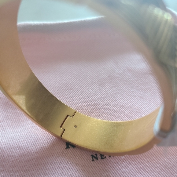 kate spade NEW YORK Patchwork Bangle, Gold-Plated, NWT - Picture 13 of 16